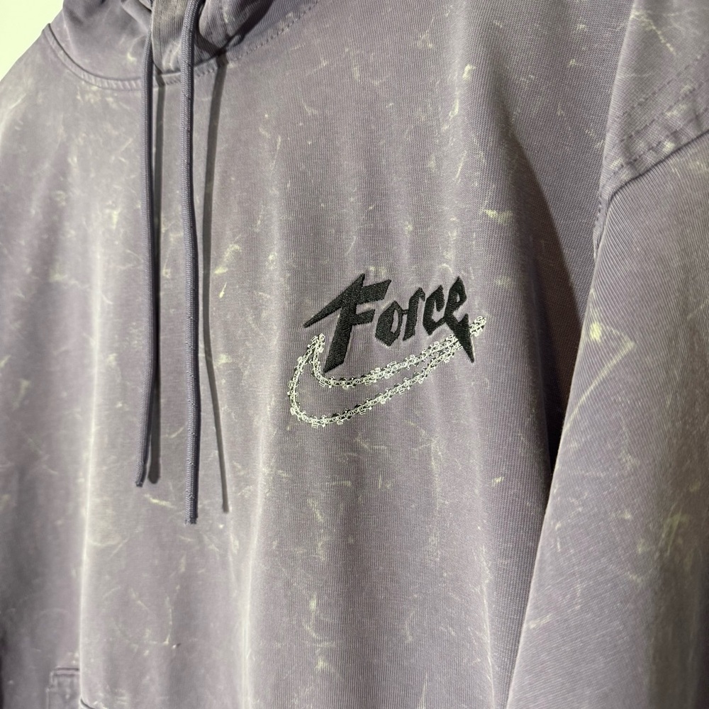 Nike Men’s Force Hoops Narrative Narr Hoodie in Purple and Black Size Large - Picture 3 of 8